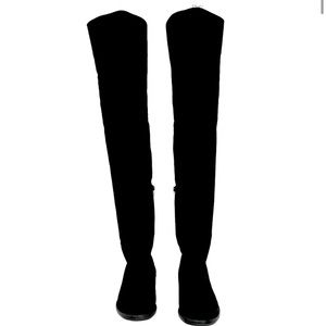 Stuart Weitzman Suede Over the Knee Boot Black Size 7